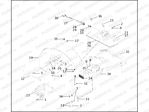 FRONT FENDER, BUMPER ASSEMBLY