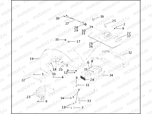 FRONT FENDER, BUMPER ASSEMBLY