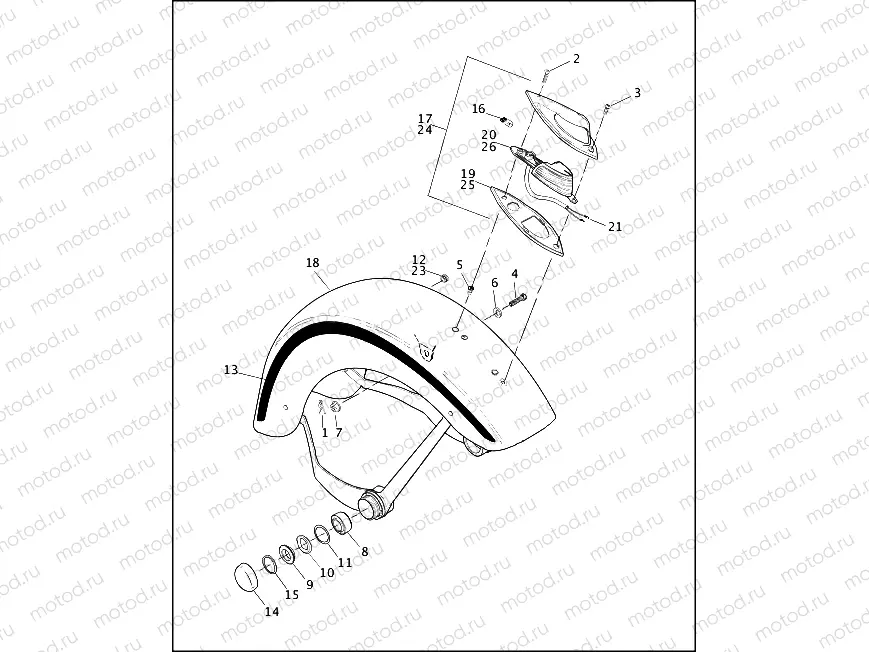 FRONT FENDER - FLSTS