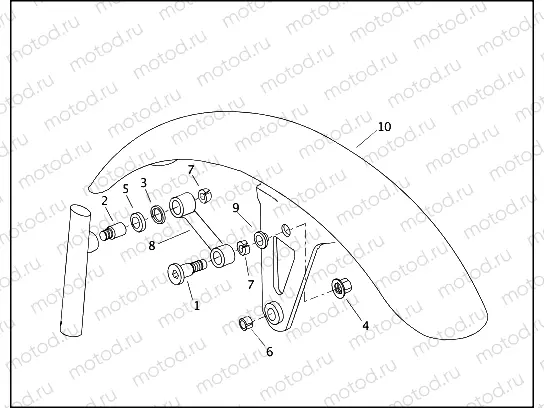 FRONT FENDER - FXSTS
