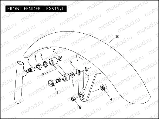 FRONT FENDER - FXSTS/I