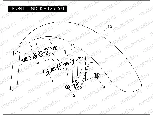 FRONT FENDER - FXSTS/I