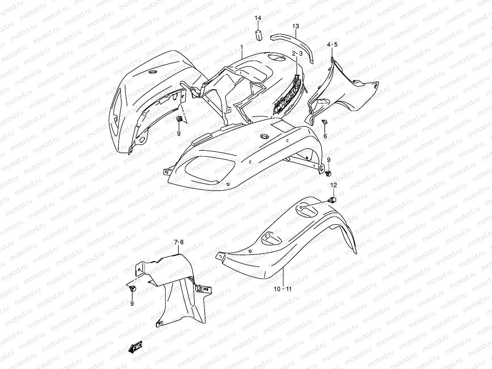 FRONT FENDER (MODEL K2/K3)