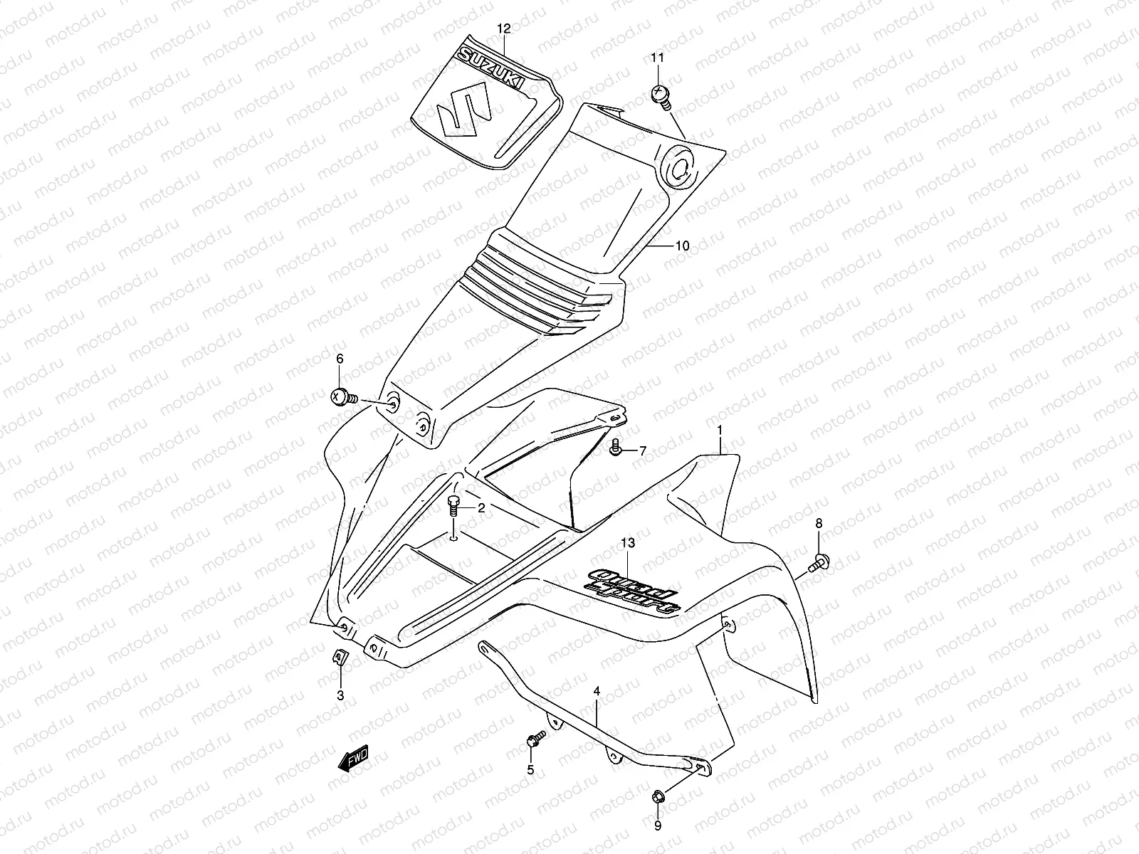 FRONT FENDER (MODEL K2/K3/K4)