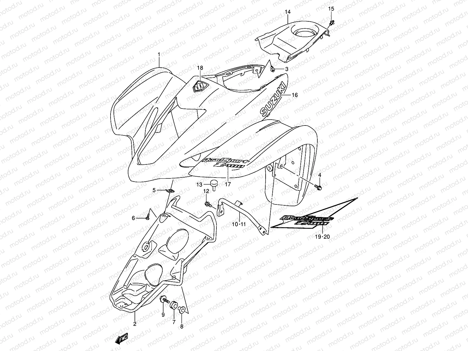 FRONT FENDER (MODEL K3/K4)