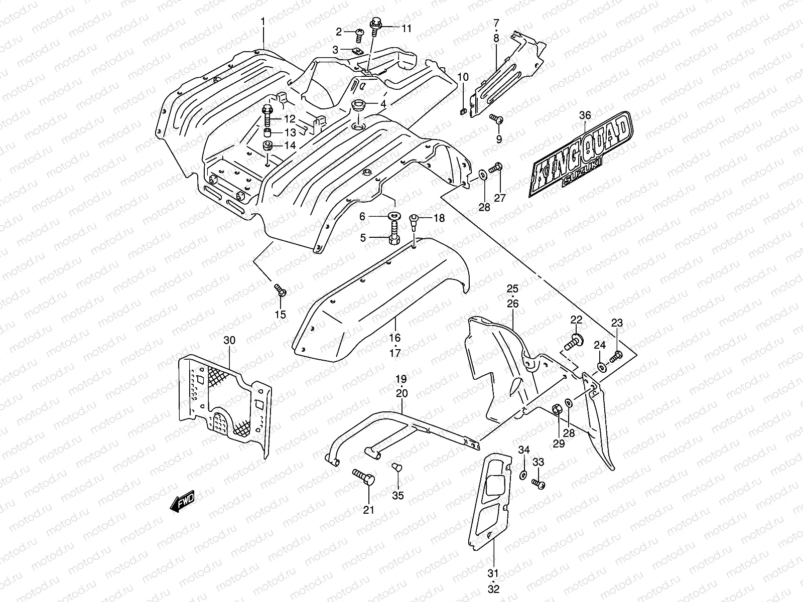 FRONT FENDER (MODEL K4)