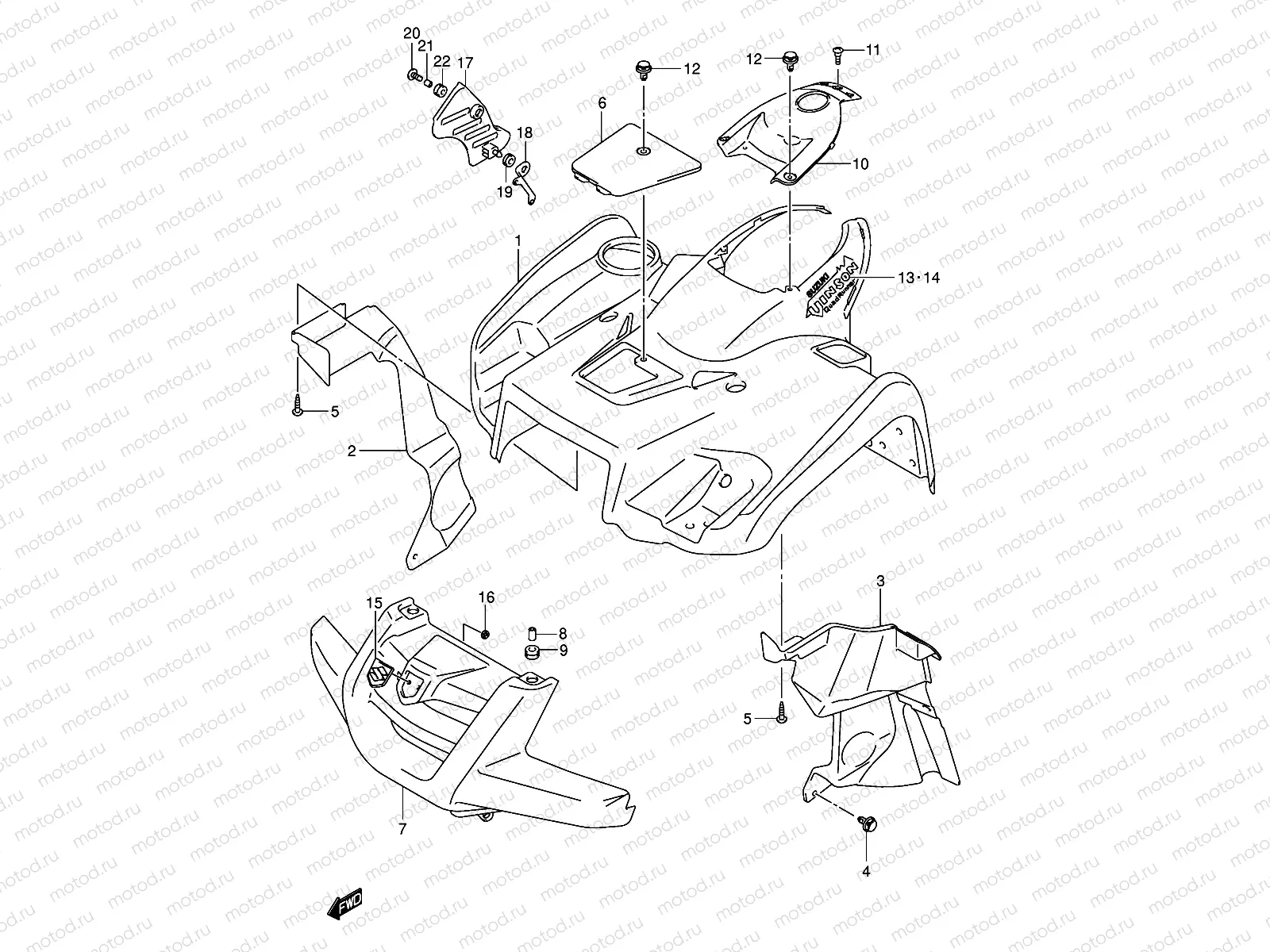 FRONT FENDER (MODEL K4)