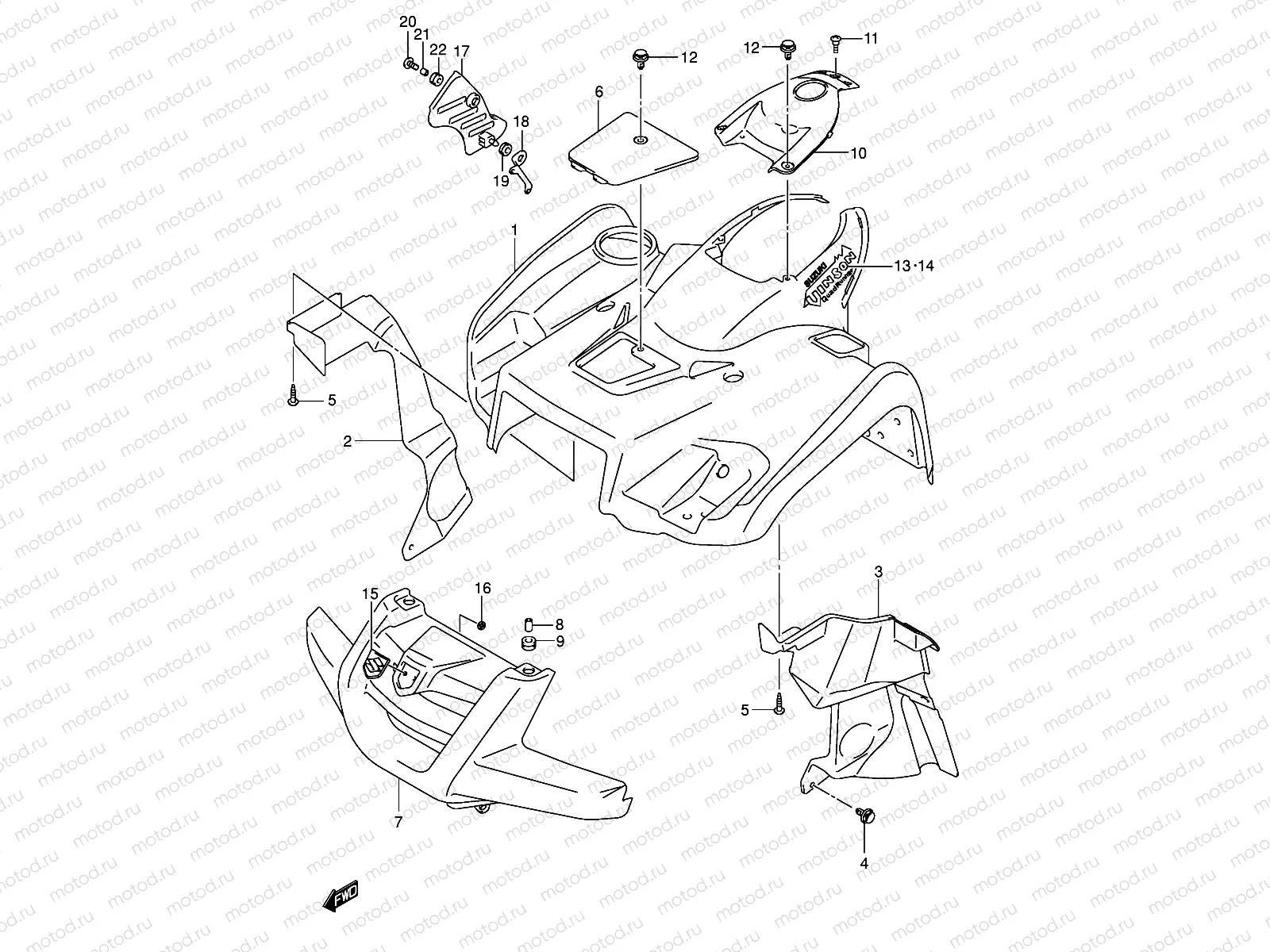 FRONT FENDER (MODEL K4)