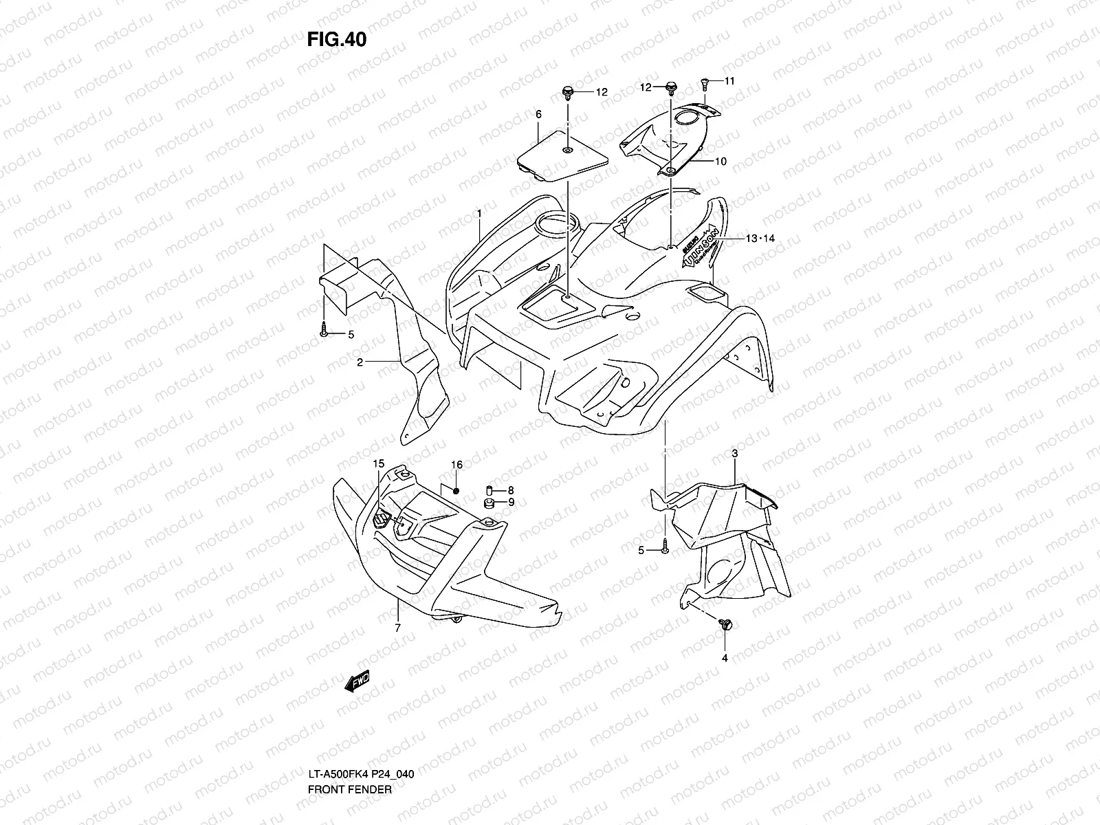 FRONT FENDER (MODEL K4)