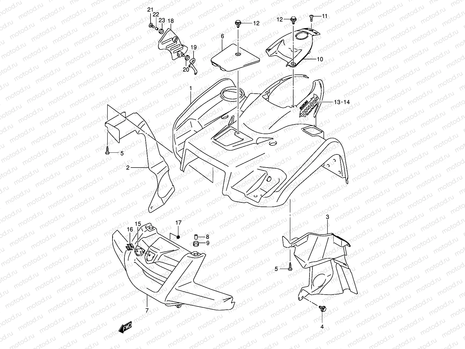 FRONT FENDER (MODEL K5)