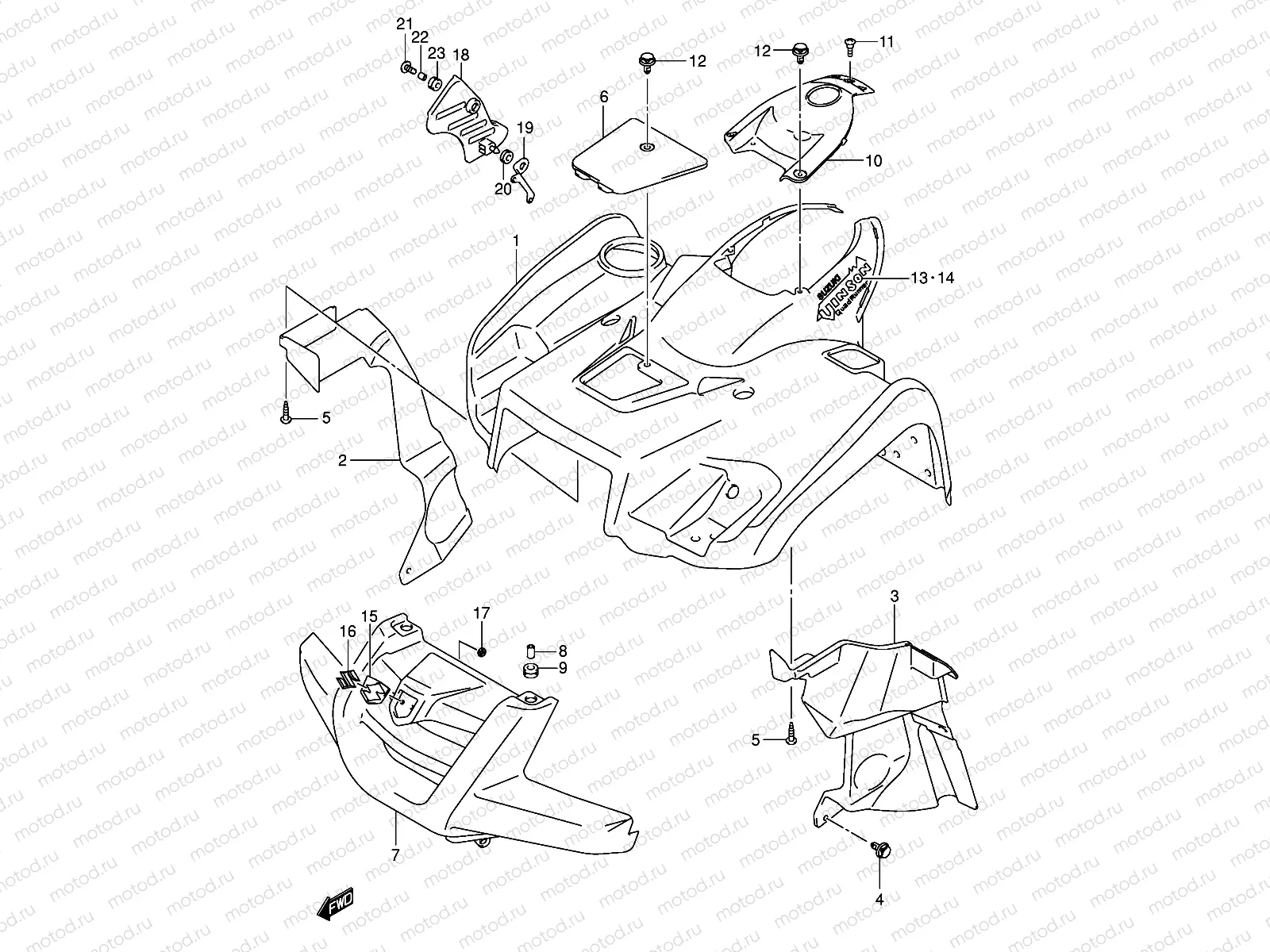 FRONT FENDER (MODEL K5)