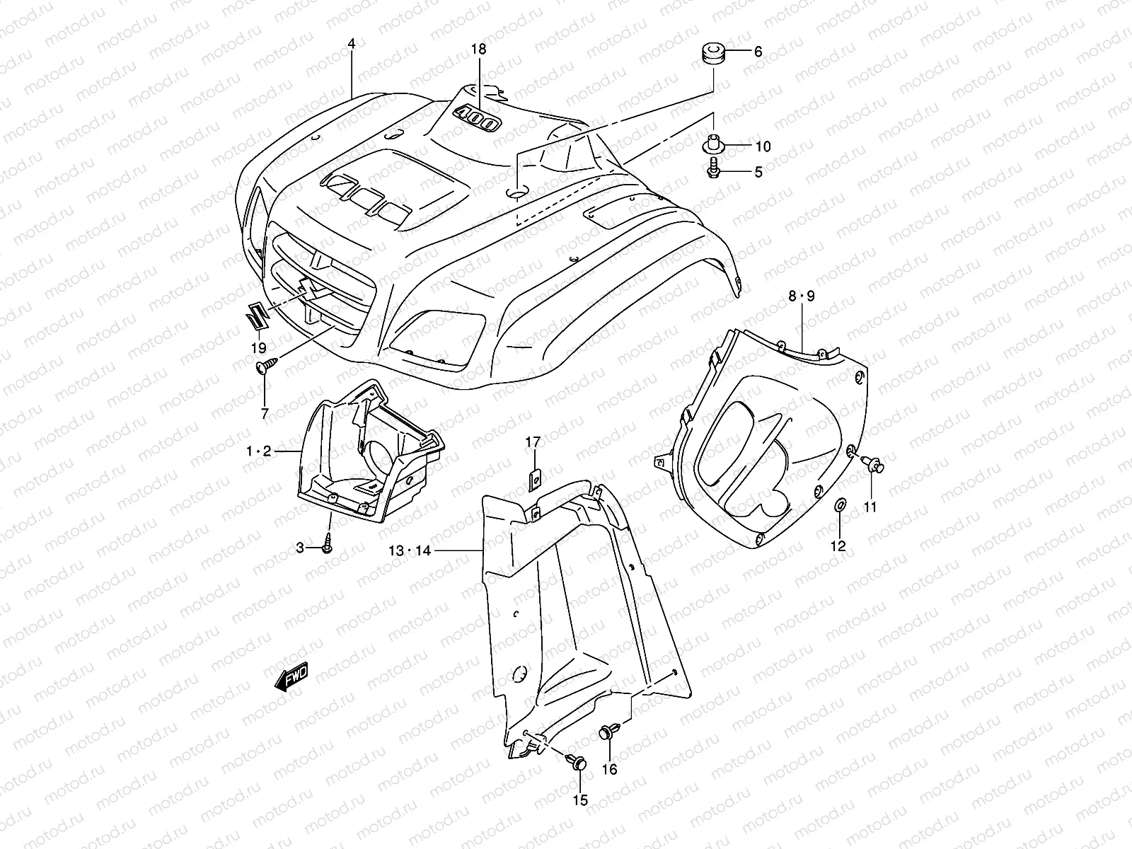 FRONT FENDER (MODEL K5/K6/K7)