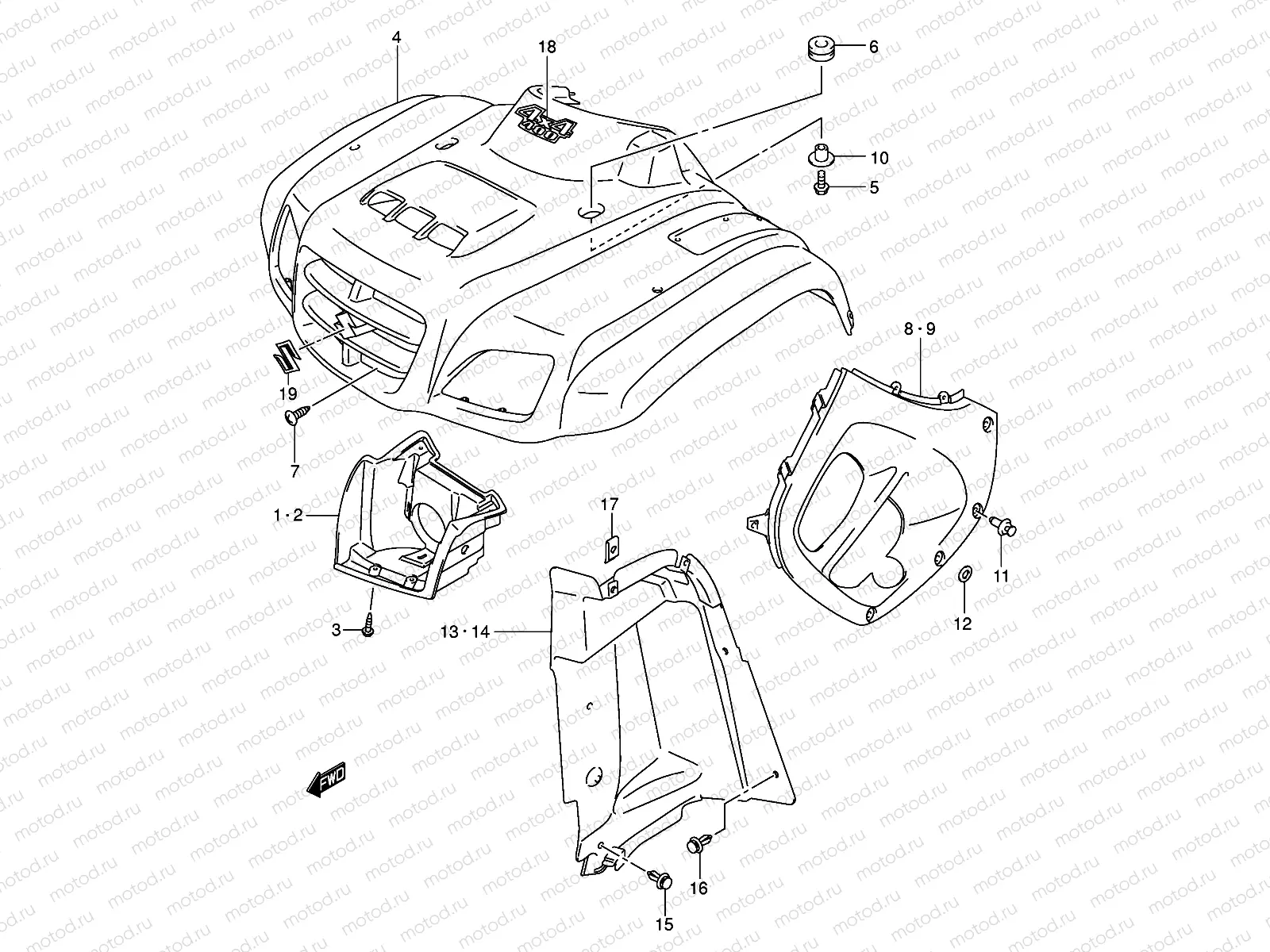 FRONT FENDER (MODEL K5/K6/K7)