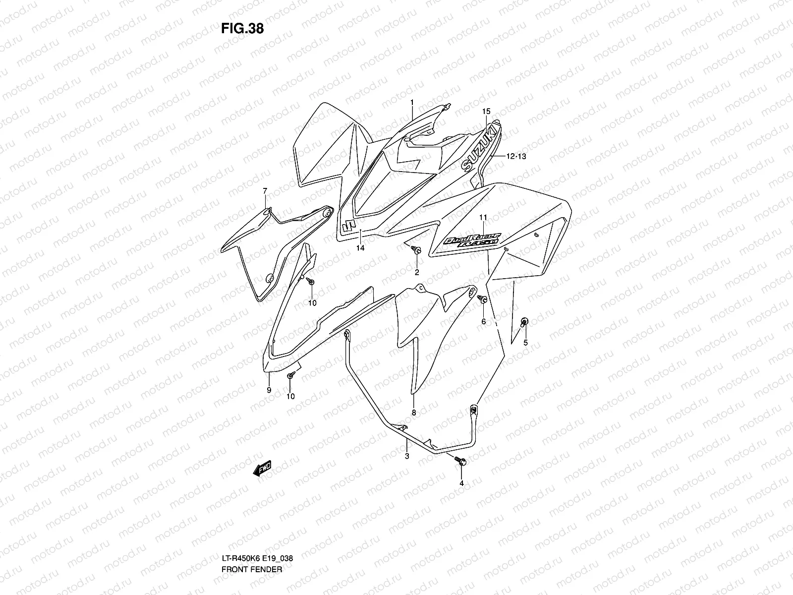 FRONT FENDER (MODEL K6)