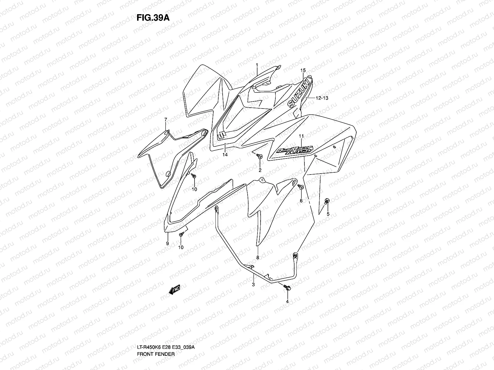 FRONT FENDER (MODEL K7)