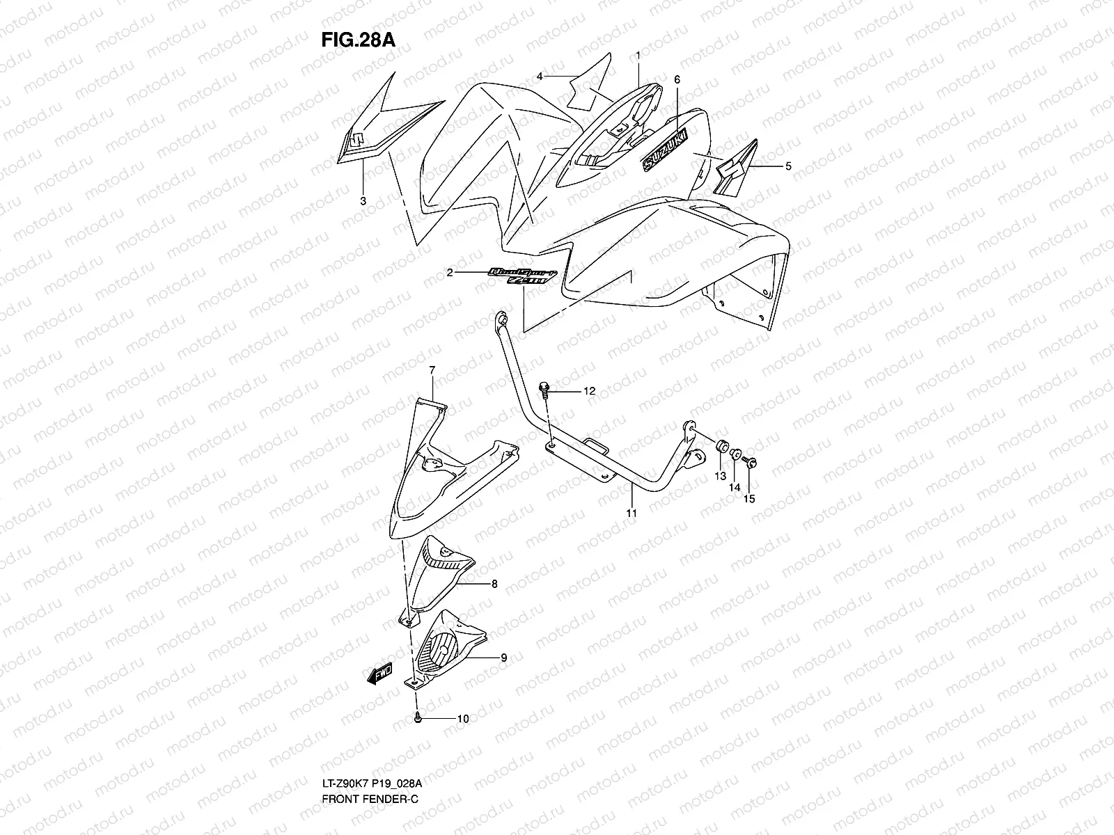 FRONT FENDER (MODEL K8)