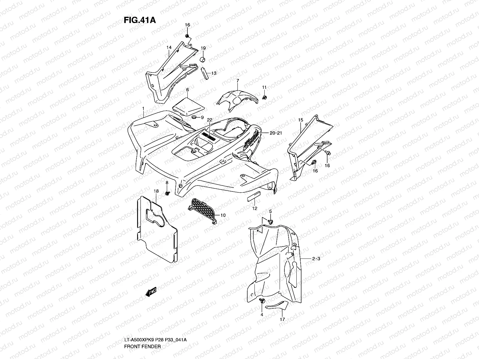 FRONT FENDER (MODEL L0)