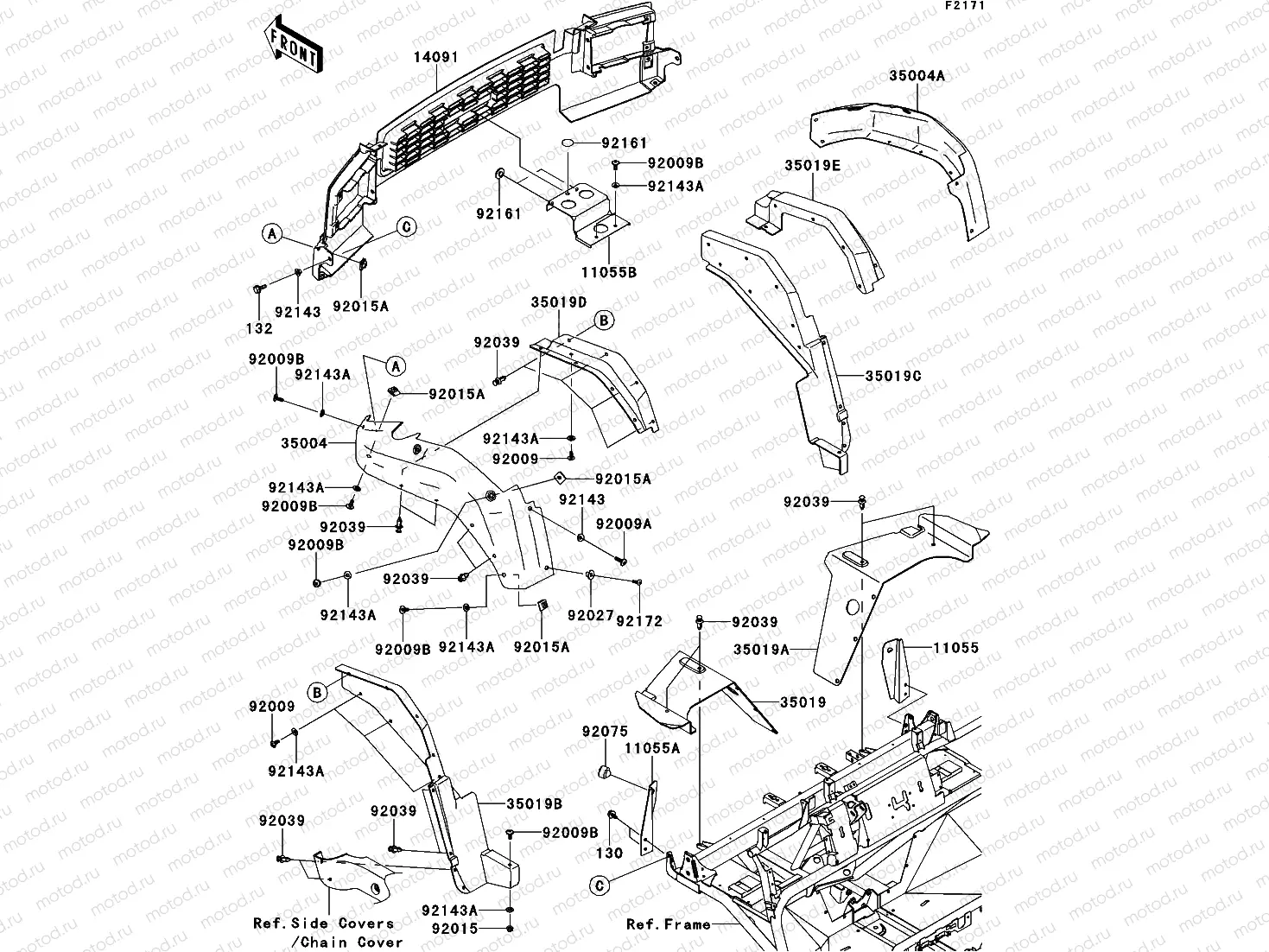 Front Fender(s)(G9F~GBF)