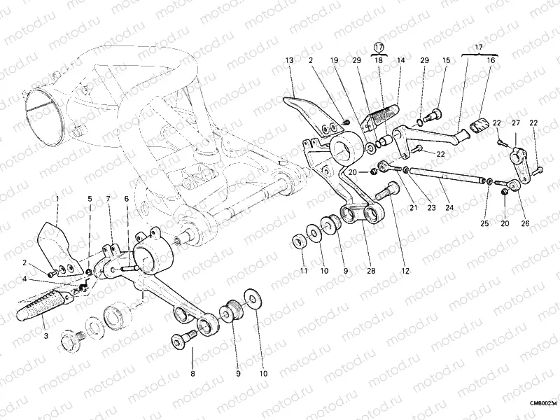 FRONT FOOTREST » UNCLASSIFIED