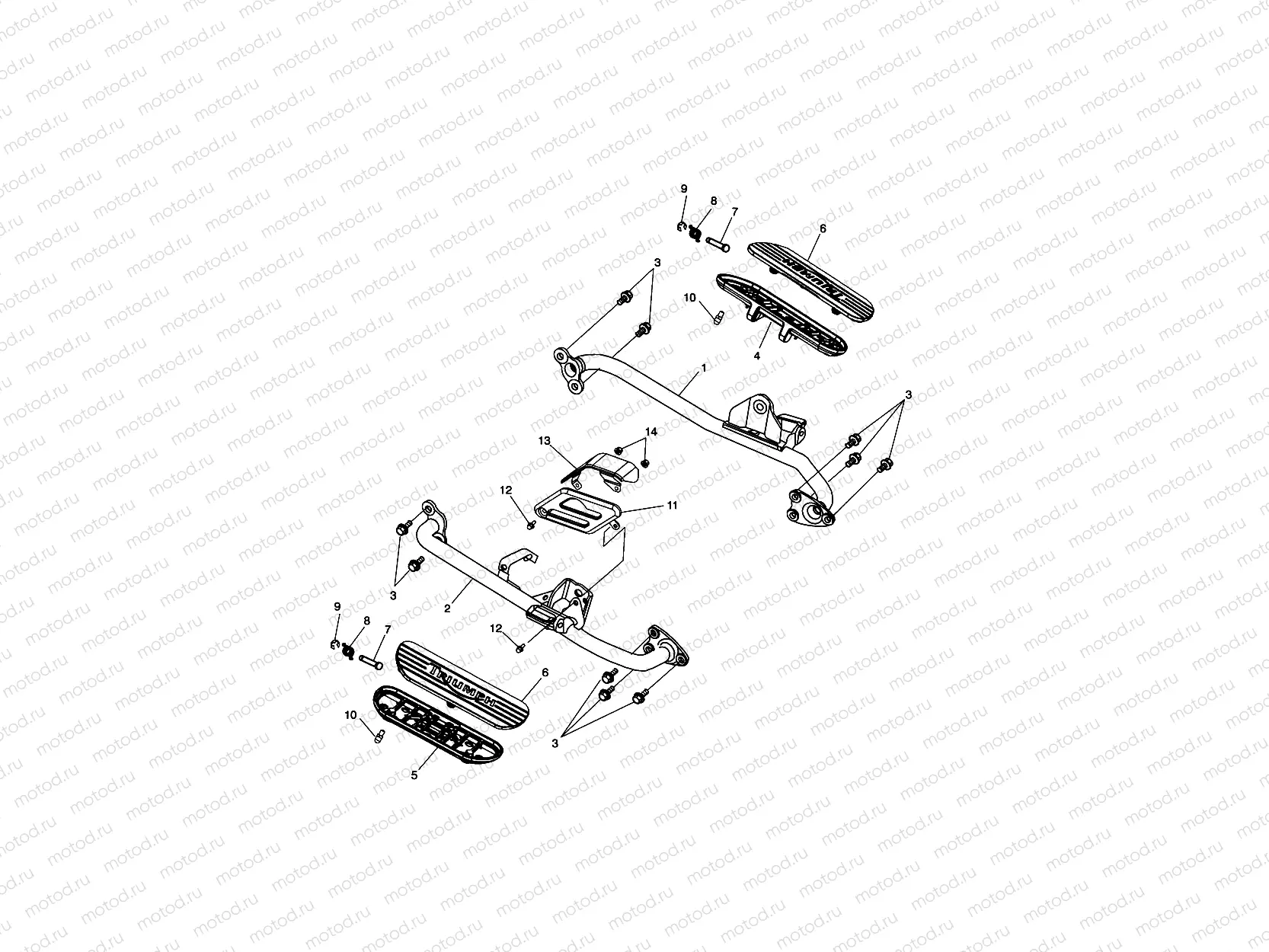 Front Footrests Classic