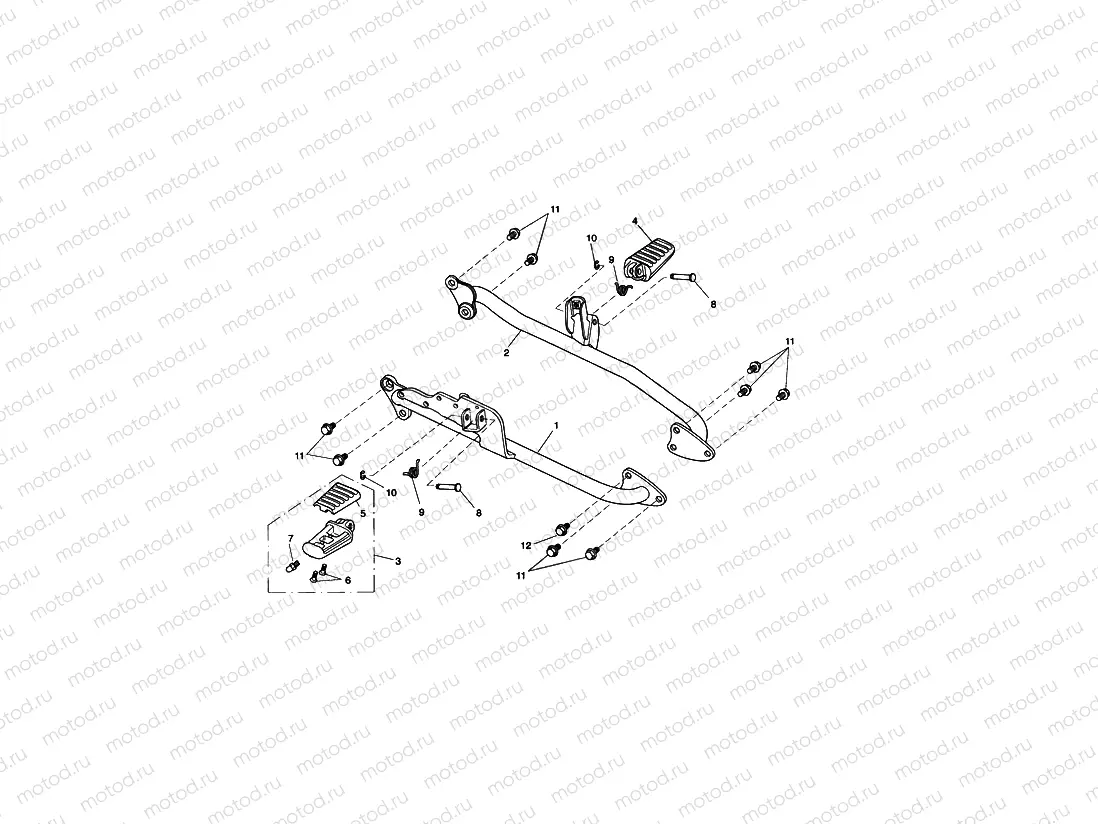 Front Footrests Roadster