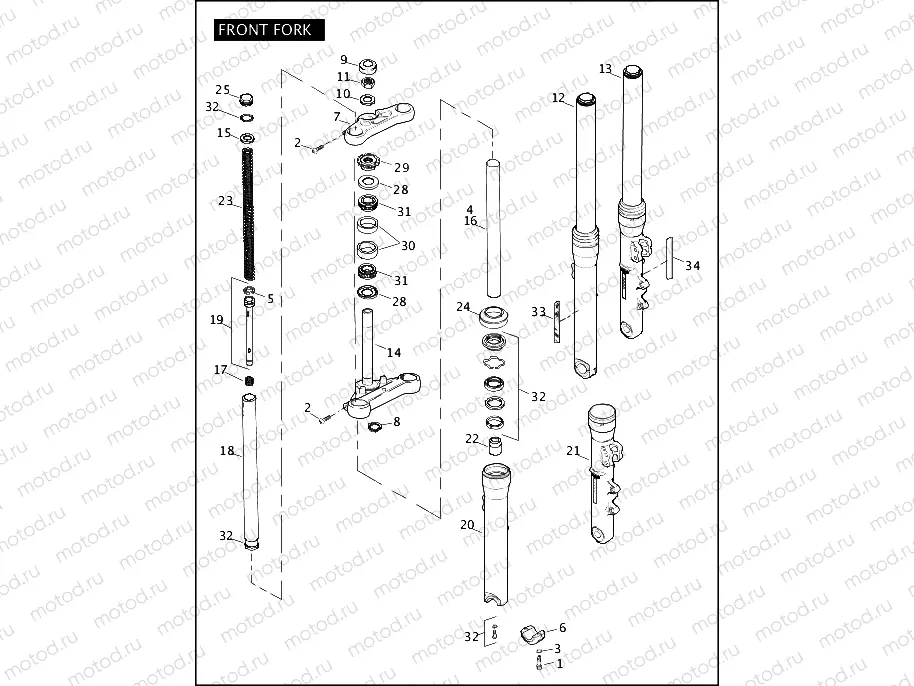 FRONT FORK (1 OF 2)