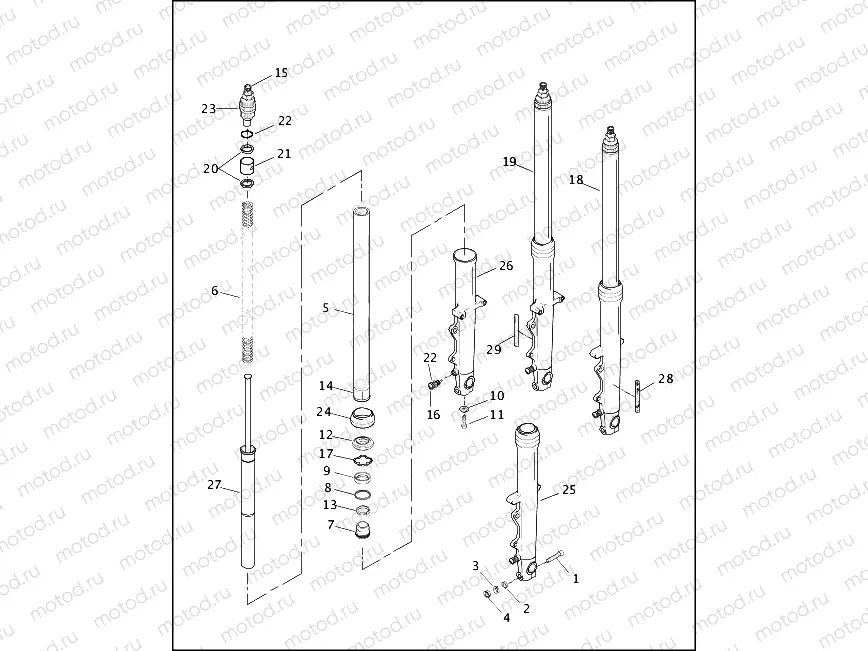 FRONT FORK - 1200 SPORT