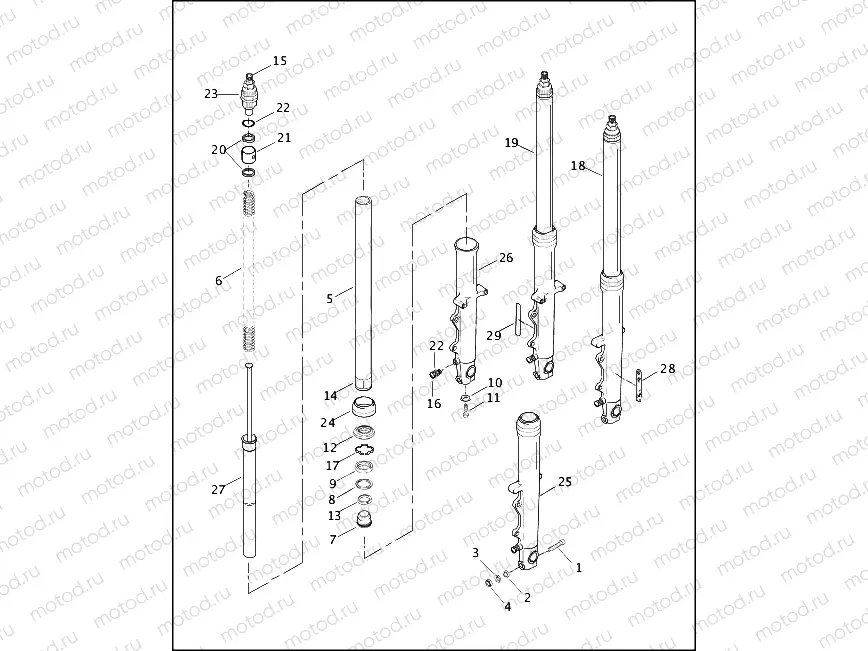 FRONT FORK - 1200 SPORT