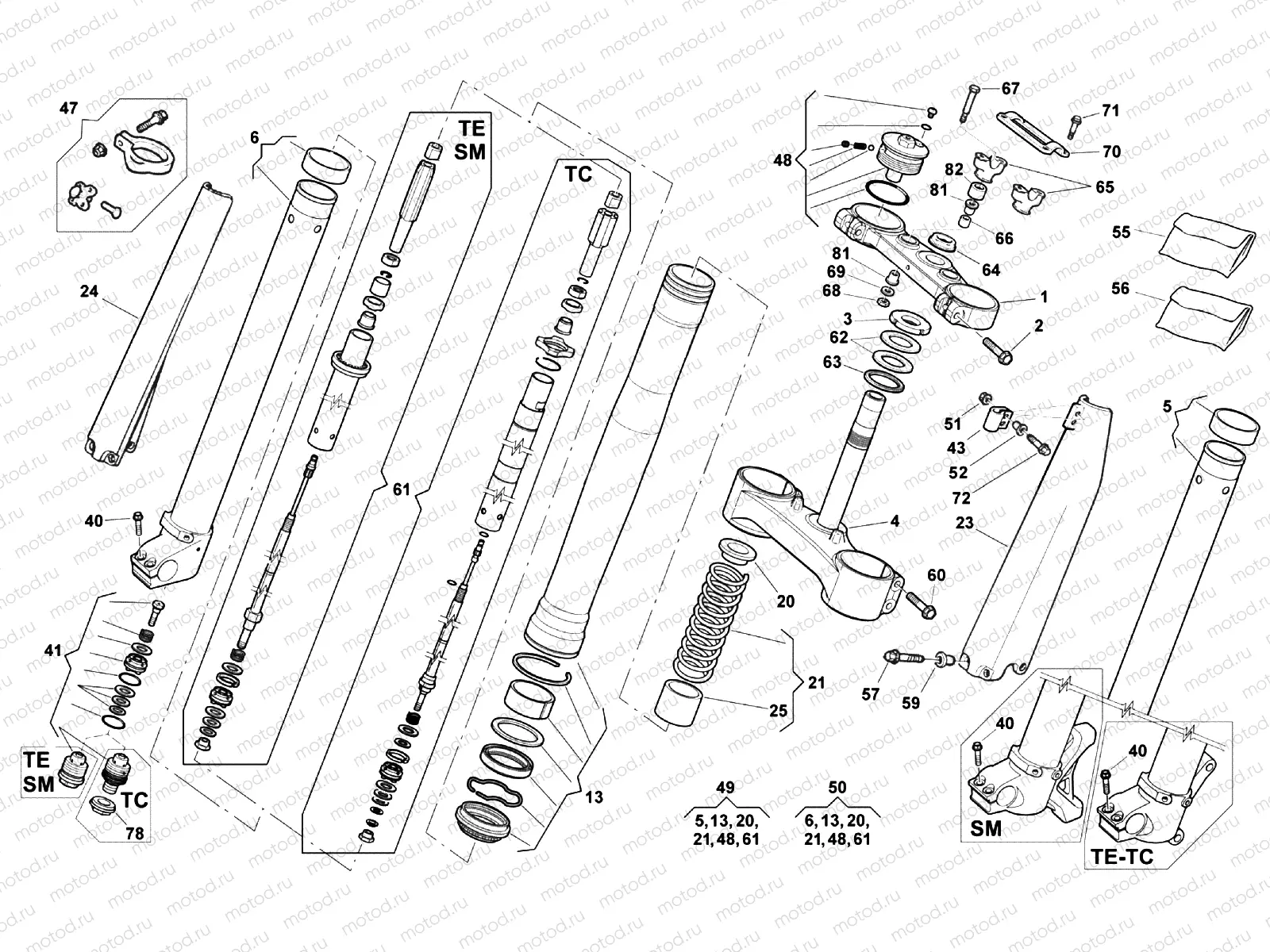 FRONT FORK (450-510)