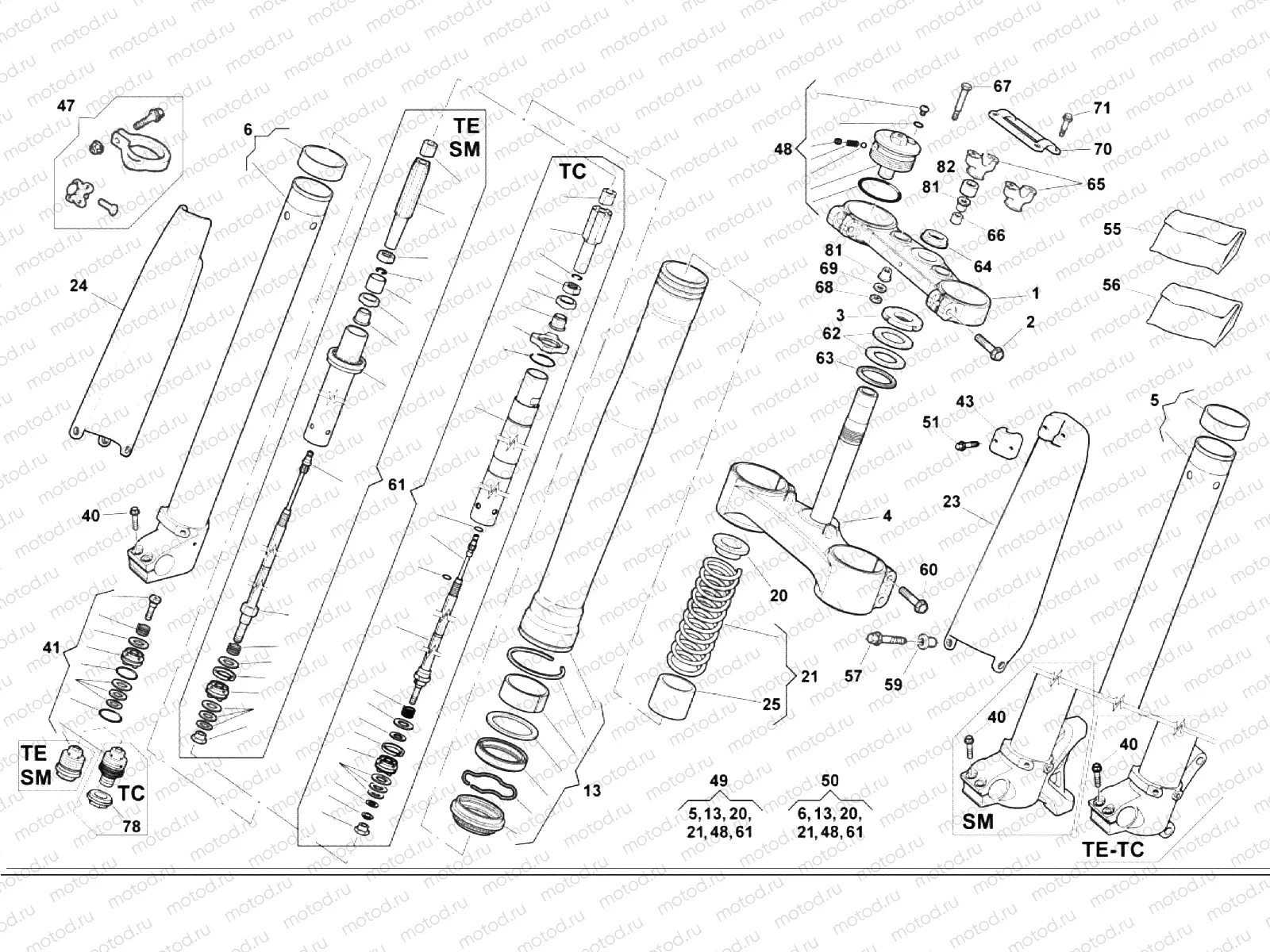 FRONT FORK (450-510)