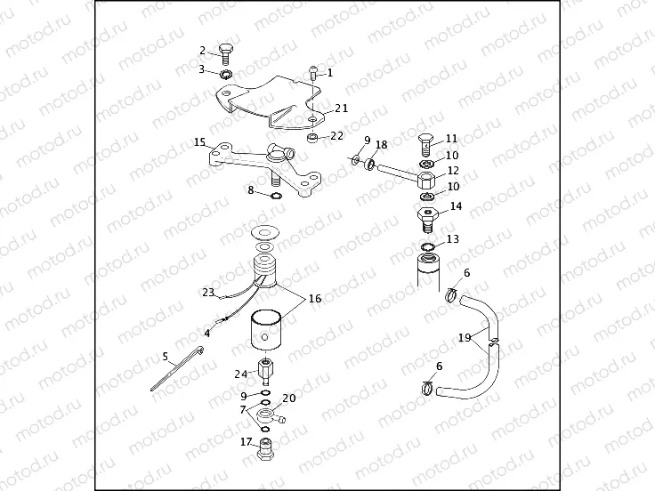 FRONT FORK AIR CONTROL - FXRT, FXRS-SP & FXRS-CON