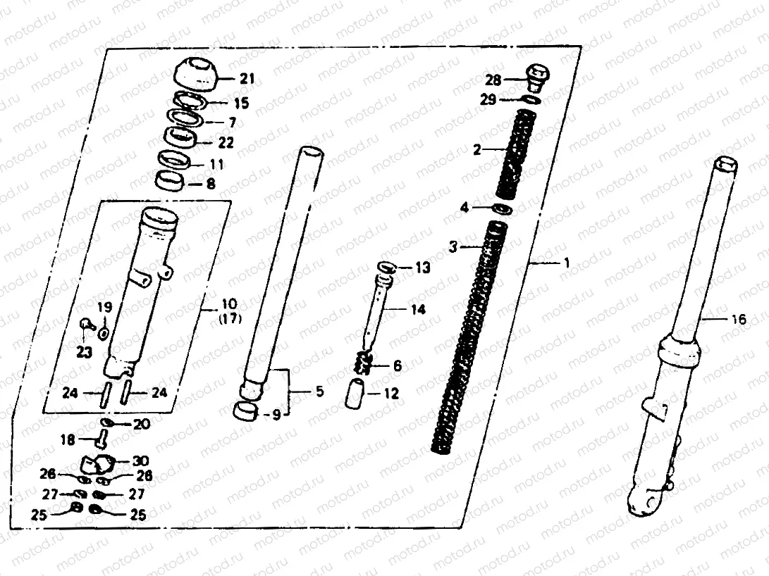 Front fork (Area NON-CM)
