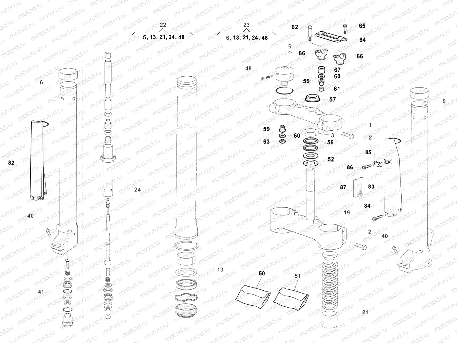 FRONT FORK ASSEMBLY