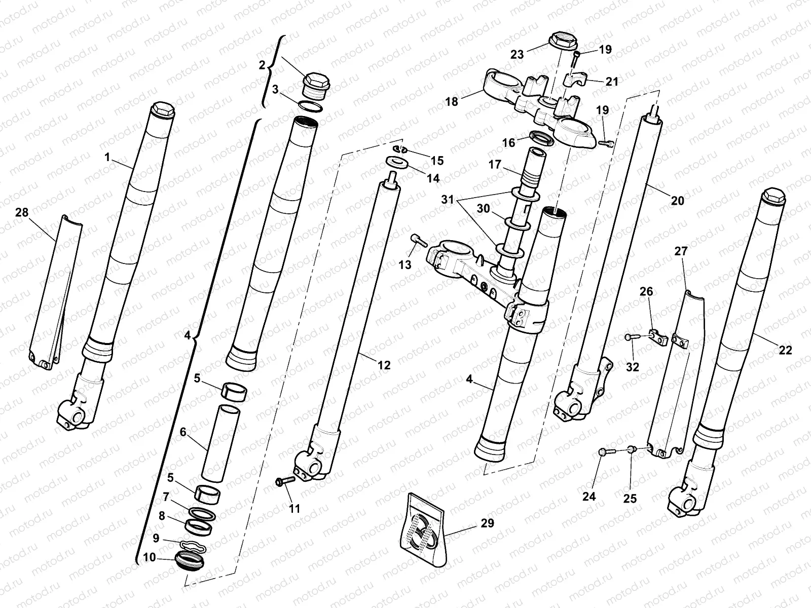 FRONT FORK ASSEMBLY