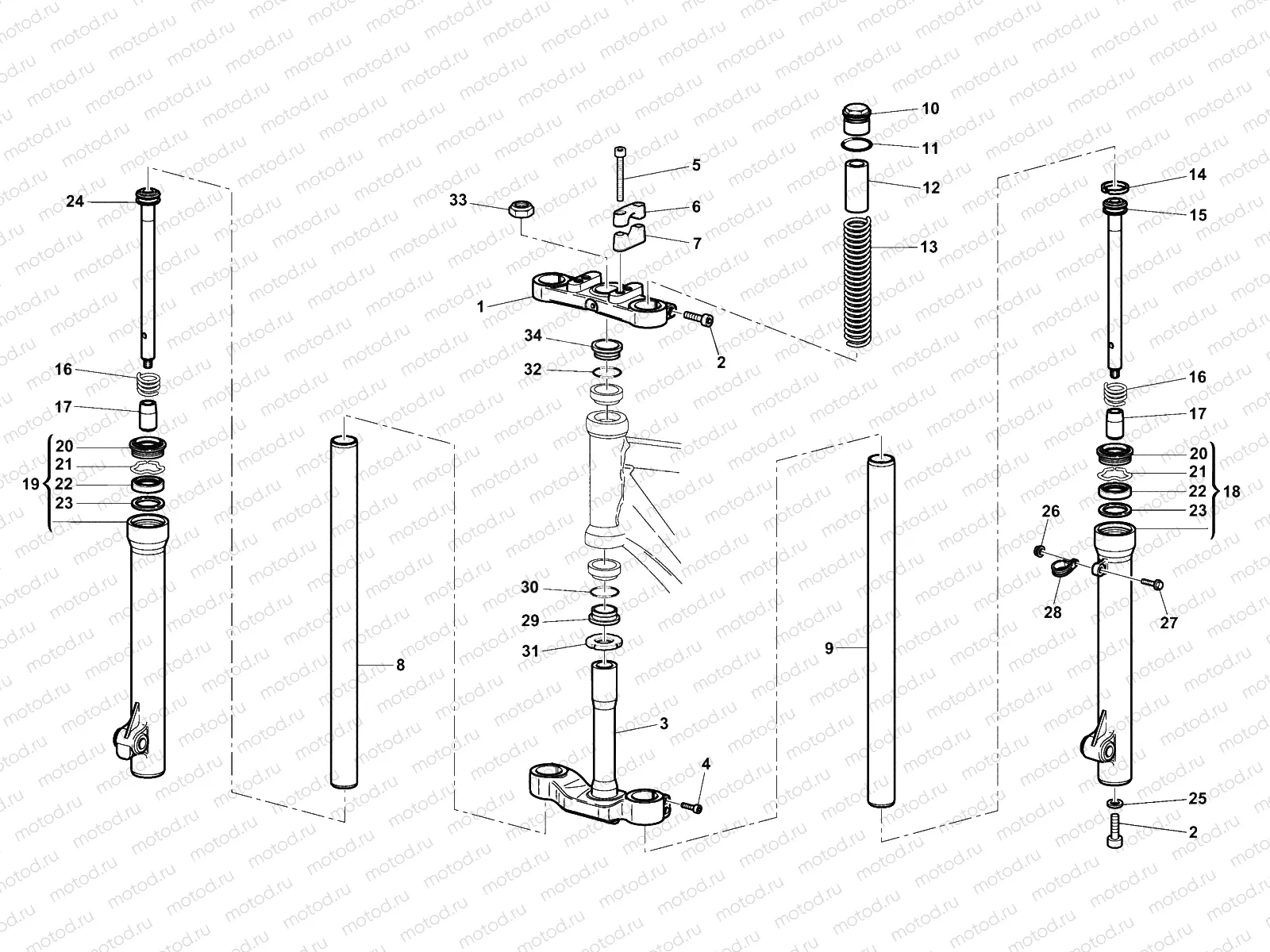 FRONT FORK ASSEMBLY