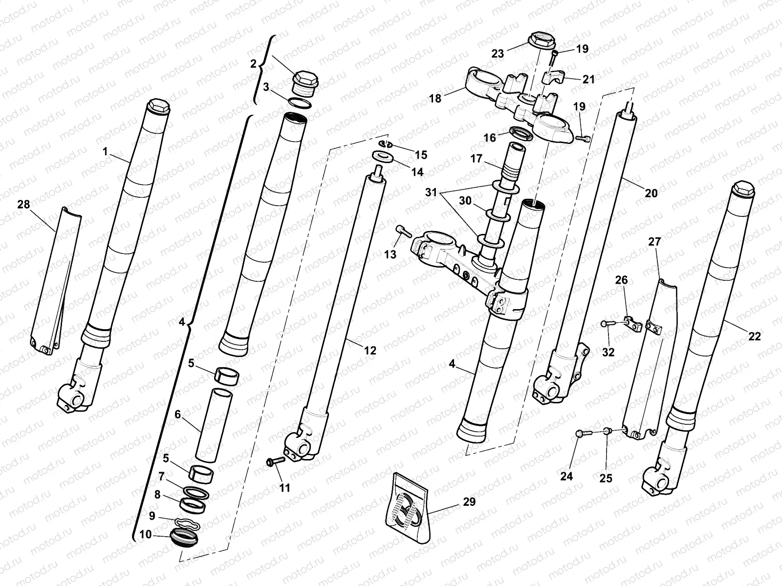 FRONT FORK ASSEMBLY