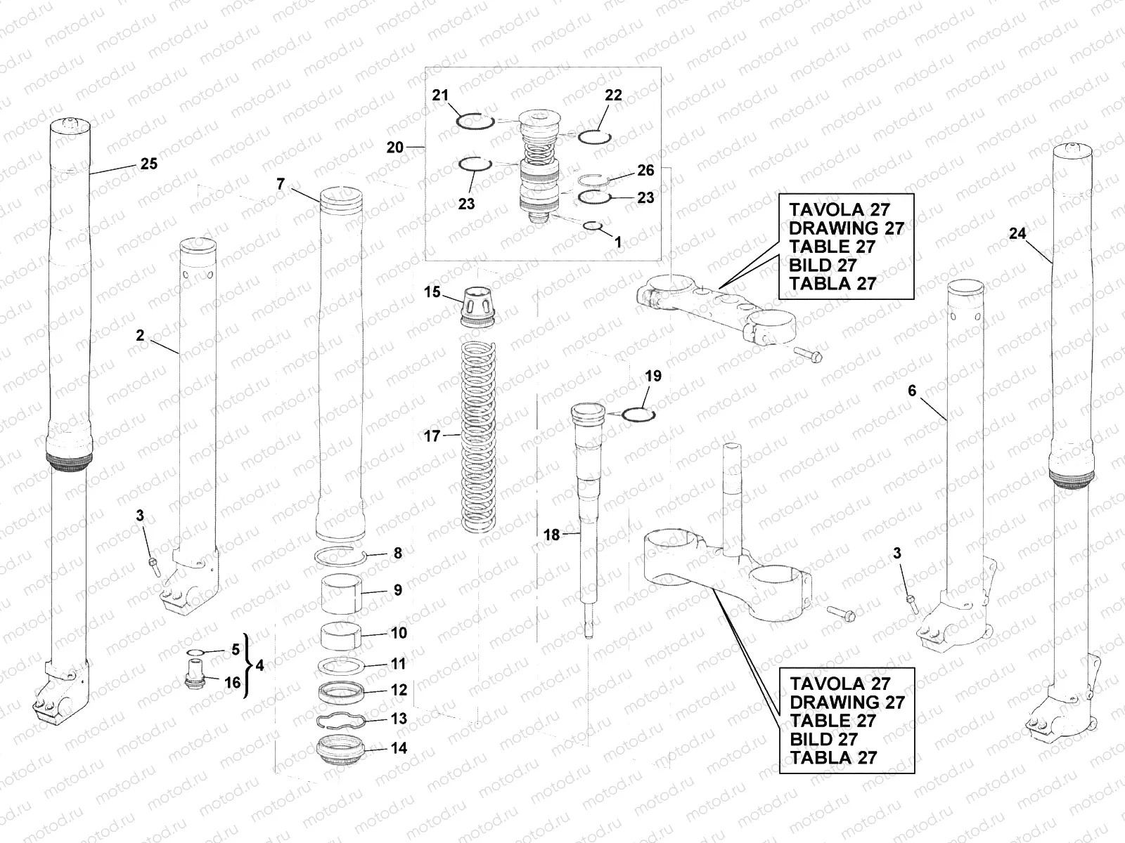 FRONT FORK ASSEMBLY