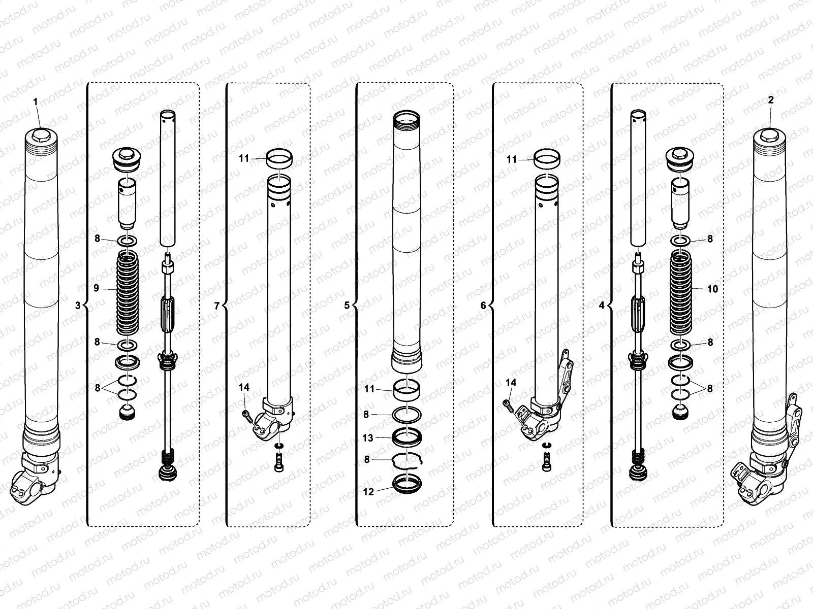 FRONT FORK ASSEMBLY