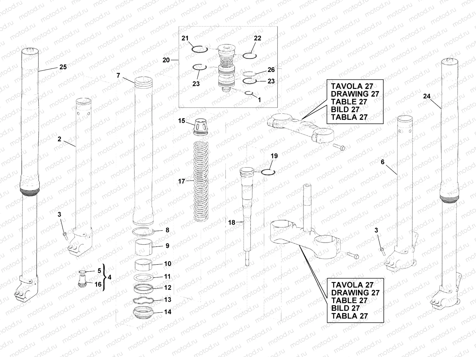FRONT FORK ASSEMBLY