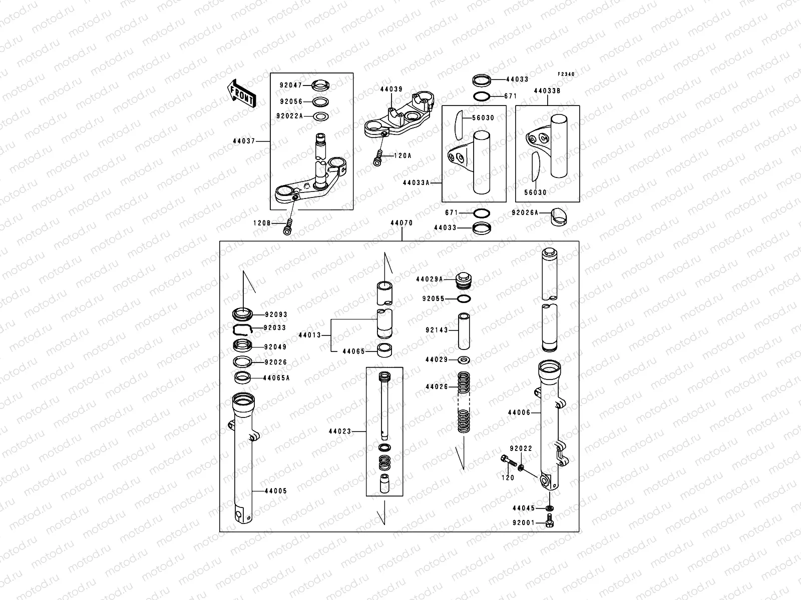 Front Fork(-BJ250C-000111)