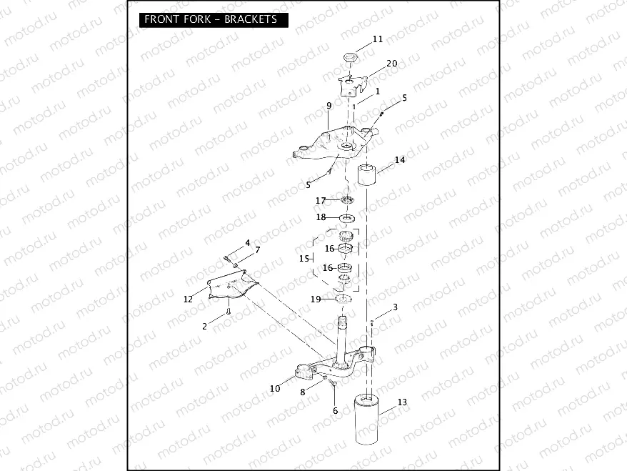 FRONT FORK - BRACKETS