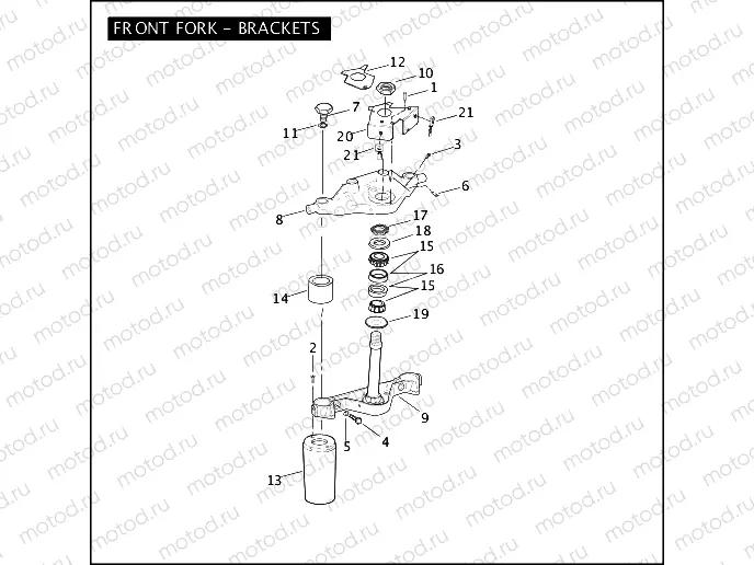 FRONT FORK - BRACKETS