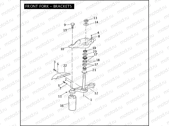 FRONT FORK - BRACKETS
