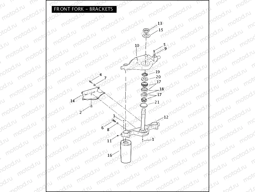 FRONT FORK - BRACKETS