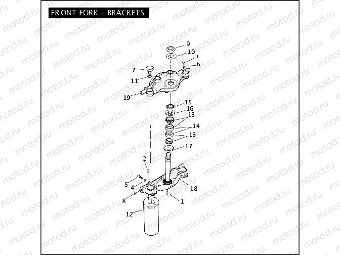 FRONT FORK - BRACKETS
