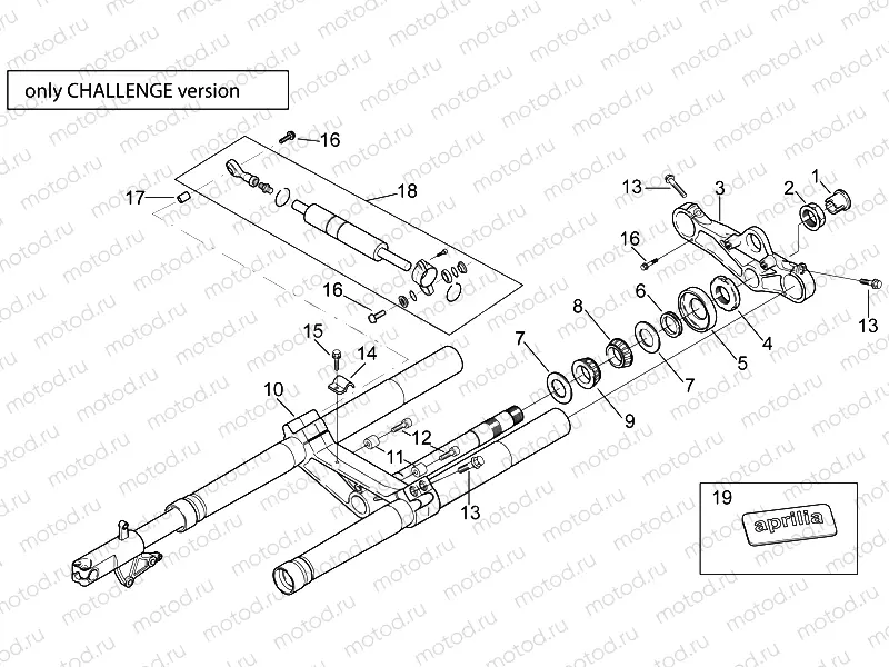 Front fork - Challenge Version