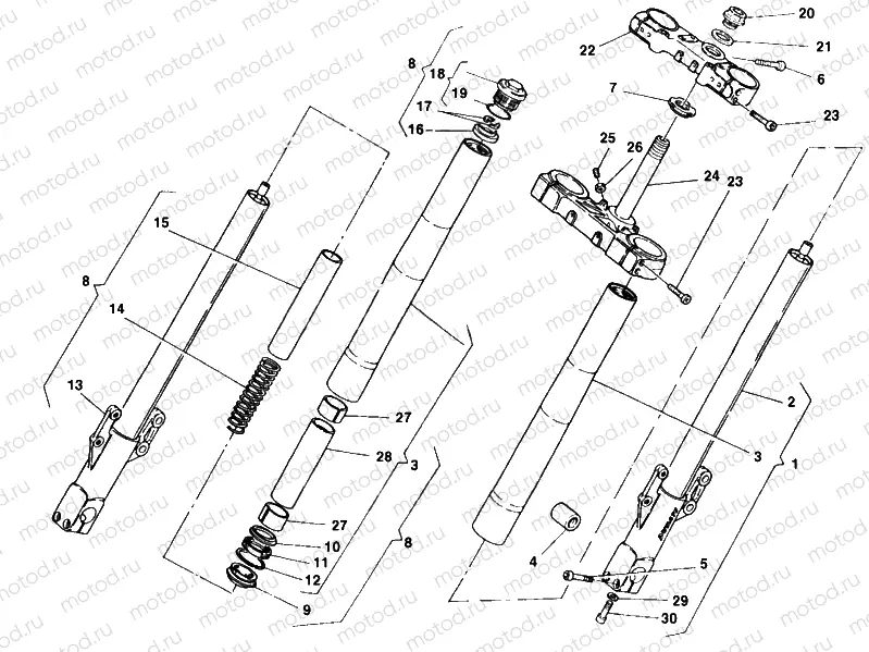 FRONT FORK » FRONT SUSPENSION