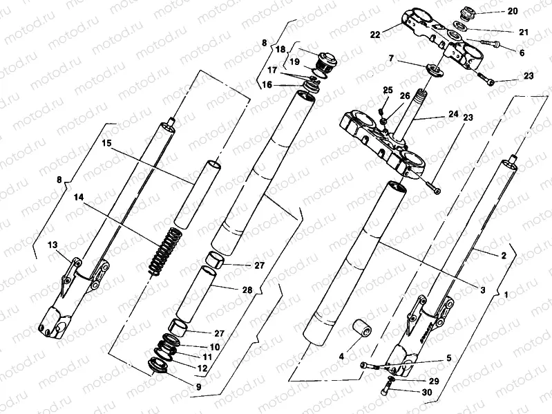 FRONT FORK » FRONT SUSPENSION