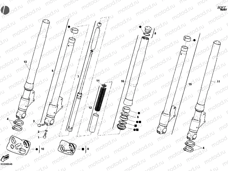 FRONT FORK » FRONT SUSPENSION