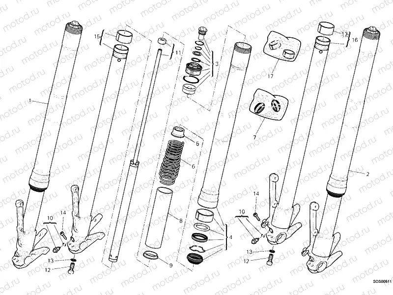 FRONT FORK » FRONT SUSPENSION
